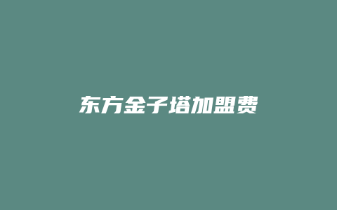 东方金子塔加盟费