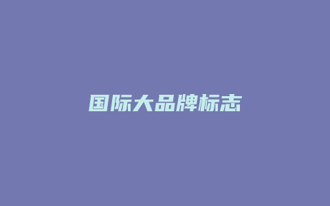 国际大品牌标志
